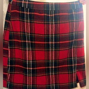 Hollister Ultra High Rise Plaid Faux Wrap Mini Skirt